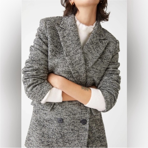 & other stories oversized woven coat - Picture 3 of 10